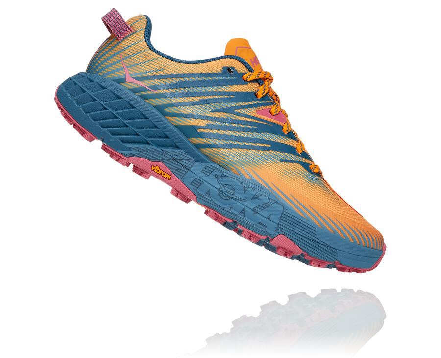 Tenis Hoka One One Trail Mujer Azules - Speedgoat 4 - KNXA14209